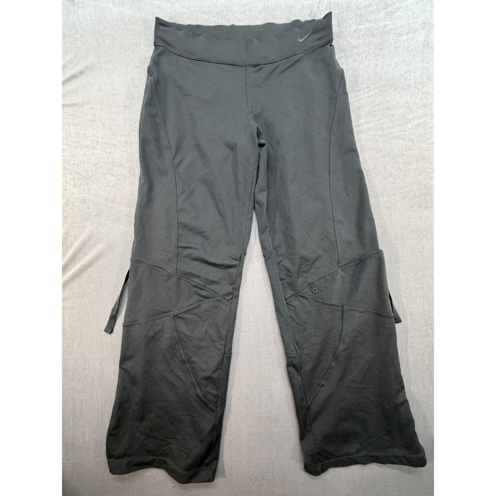 Vintage Nike Fit Dry Women Sweat Pants Black Small Knee Protection